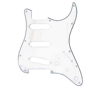 Allparts Strat® Style SSS Pickguard 3 ply White