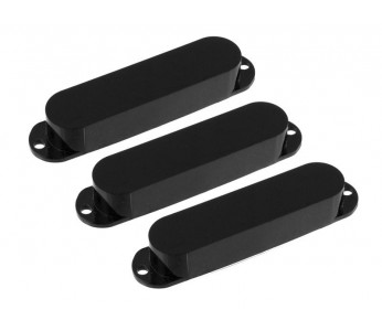 Guitar Patrol - Allparts PC-0446-023 Pickup Covers for Stratocaster® No Holes Black Plastic