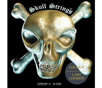Skull Strings Drop C 11-58 Guitar Strings