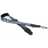 Get'm Get'm Blue Cobra guitar and bass strap