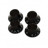 Guitar Patrol - Virgo Bell Knob Set (4pcs) Black