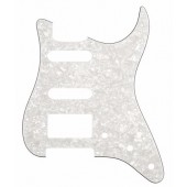 Guitar Patrol - Allparts PG-0995-055 Strat® Style HSS Pickguard 3ply White Pearloid