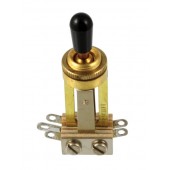 Guitar Patrol - Switchcraft Straight Toggle Switch w/knob - Gold