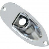 Virgo recessed strat-style jack plate - Chrome