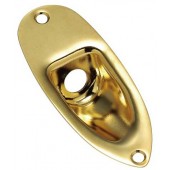 Virgo recessed strat-style jack plate - Gold