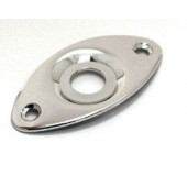 Guitar Patrol - Virgo Eye-shaped Jack Plate Chrome