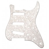 Guitar Patrol - Fender 099-1342-000 3-ply '62 Stratocaster® pickguard - White Moto