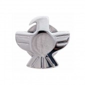 Grover Strap Button Eagle (set of 2) Chrome