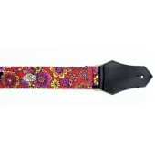 Get'm Get'm Guitar Strap Vintage Pink Daisy