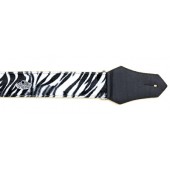 Get'm Get'm Guitar Strap White Zebra