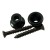 Kluson replacement Gibson strap buttons, black