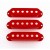 Allparts Pickup Covers Set Red