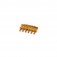Allparts BP-0015-002. Bridge Saddles (set of 6) With Springs and Screws for Stratocaster® in Gold.