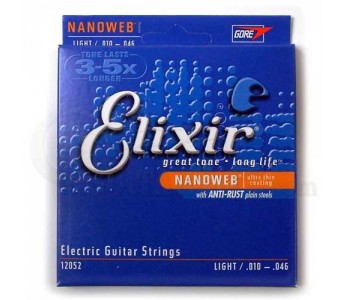 Elixir Snaren voor Electrische Gitaar Nanoweb 10-46