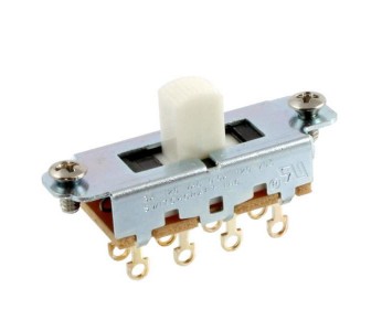Guitar Patrol - Switchcraft On-Off-On Slide Switch for Mustang - White