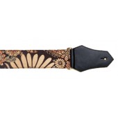 Get'm Get'm vintage brown daisy guitar and bass strap